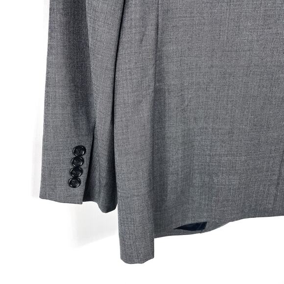 J Crew Ludlow Blazer Gray Wool 2-Button Jacket Sport Coat Sz 42 L - Picture 6 of 10